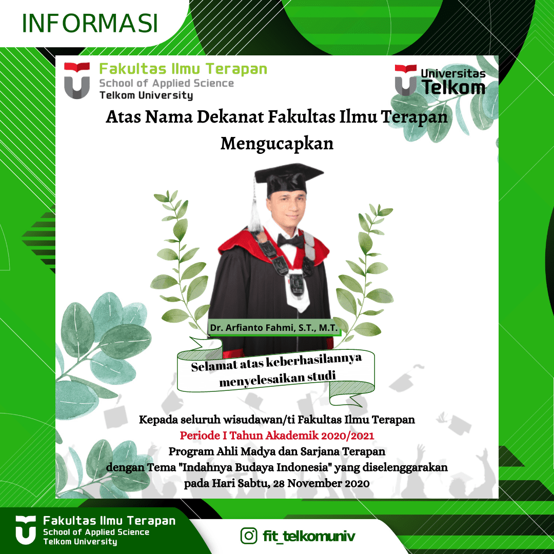 Good luck and success to all the graduates of the Faculty of Applied Sciences who have carried out the Graduation Period I for the Academic Year 2020/2021 on November 28, 2020