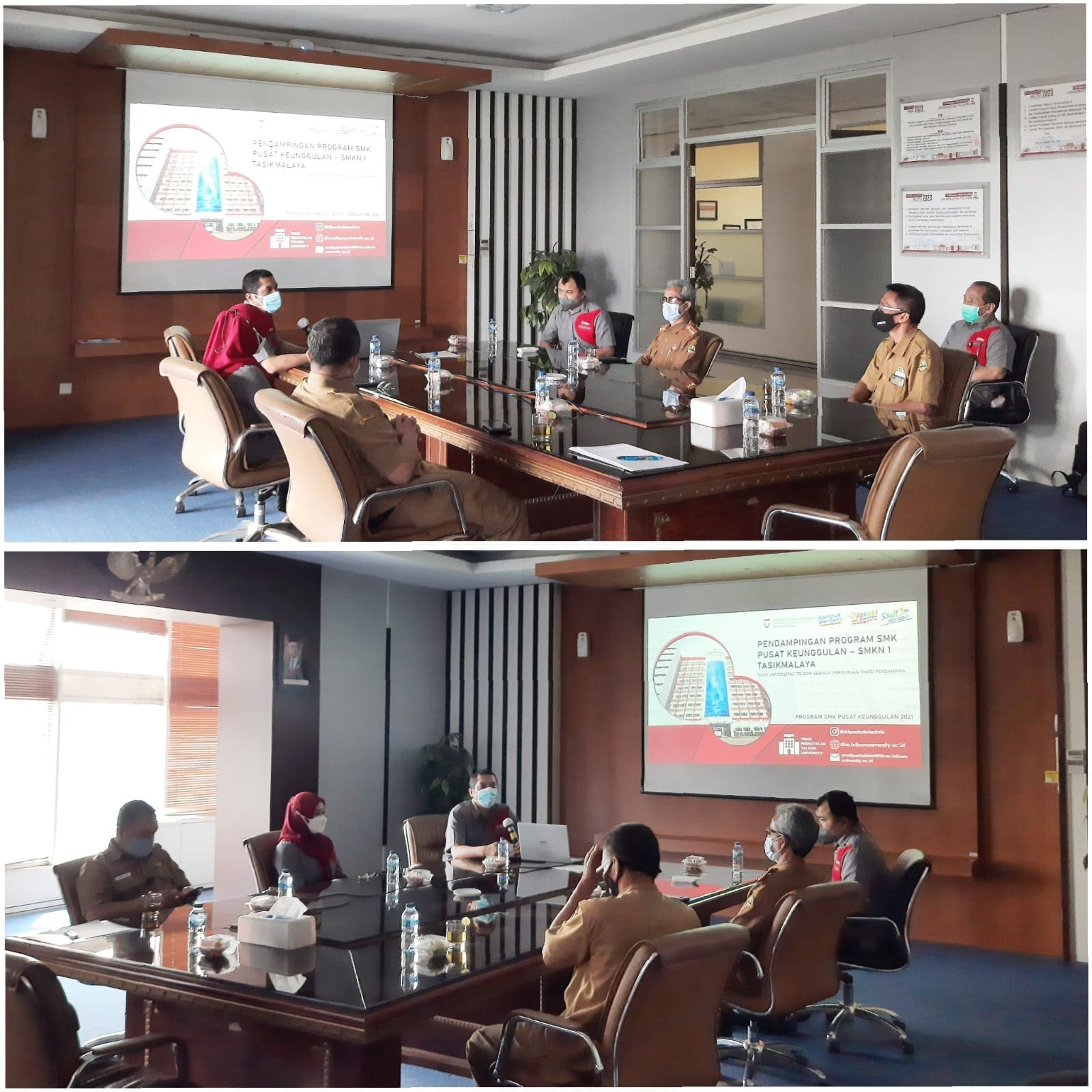 The visit of SMKN 1 Tasikmalaya to the Telkom University Faculty of Applied Sciences