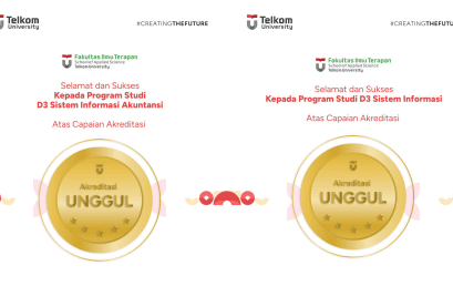 Terakreditasi Unggul: Prodi D3 Sistem Informasi dan D3 Sistem Informasi Akuntansi Fakultas Ilmu Terapan Telkom University Berhasil Raih Akreditasi Unggul dari LAM INFOKOM